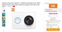 Caméra sportive xiaomi y en vente flash à 65.94 euros