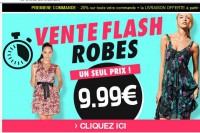 Vente flash de robes à moins de 10 euros chez excedence