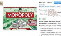 Bon prix jeu du monopoly classique à 14.99 euros