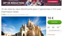 Paris : 8 euros la visite de deux heures de Montmartre pour deux personnes