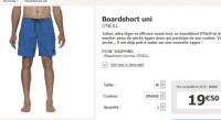Boardshort Oneill à moins de 20 euros