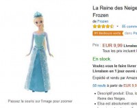Bon plan jouet : poupée reine des neiges à moins de 10 euros