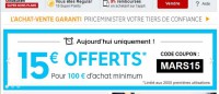 Priceminister : 15 euros de remise pour 100 d’achat le 2 mars