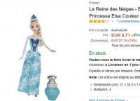 Jouet : poupée reine des neiges elsa couleur royale à moins de 10 euros