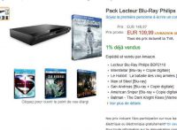 Pack lecteur blu ray + 6 films pour 110 euros