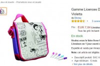 Moins de 8 euros le sac à colorier Violetta