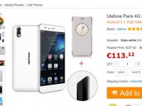 Smartphone ulefone paris octacoeur avec coque à 108 euros