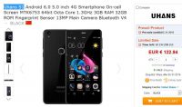 122 euros un smartphone octacoeur 3go de ram 32go rom ( Chine)