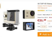 Caméra action pas chère à 21€