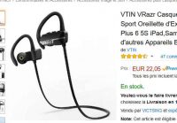 Casque sportif bluetooth vtin à 15€ au lieu de 22 (exclu)