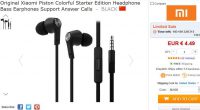 Ecouteurs Xiaomi Piston à 4.5€ port inclus