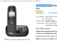Bon plan telephone sans fil avec repondeur qui revient à 17€