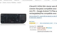 17€ le Mini clavier souris sans fil pour box tv, smart tv