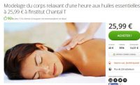 Nantes : massage d’une heure pas cher à 26 euros