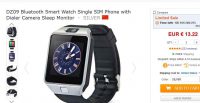 Montre smartwatch telephone à 13€