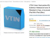 Bon prix enceinte vtin cuber bluetooth étanche à 15.75 euros