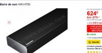 Barre de son Samsung HW-H750 à 454€ (200€ de moins qu’ailleurs)