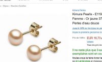 Boucles d’oreilles en or avec perles à moins de 17€
