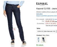 Jeans kaporal femmes à 27.6€