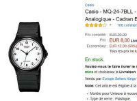Pas chère : une montre casio à moins de 8€