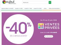 Présoldes OXYBUL : 40% de remise pour deux articles achetés