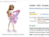 Jouet : 7€ la poupée violetta avec guitare make up