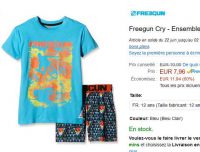 Pyjama freegun enfants à 8€ (du 10 au 16 ans)