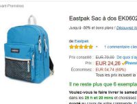 Sac eastpack 38 litres à 24€