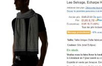 Mode : Echarpe pour hommes Lee à 8€