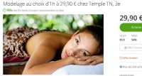 Paris : massage d’une heure à moins de 24€