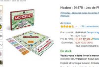 Jeux de société : 11€ le jeu du monopoly classique