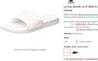 8.55€ les sandales ( claquettes )  de plage Coq Sportif pour hommes