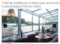 Paris : moins de 40€ la croisiere avec brunch et champage pour deux personnes