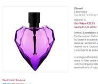 Eau de Parfum Diesel LOVERDOSE 50ml à 35€