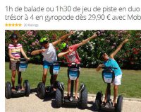 Local Montpellier , Avignon : Balades en Giropode Segway à prix réduits (49.9€ pour deux pour 1h30)