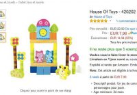 Jouets en bois pas cher : House of toys 50 pieces à 7.96€ ( le double ou plus generalement)