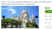 Bon plan hotel à paris : 46€ la nuit à l’hotel Kyriad Montmartre