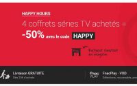 50% de réduction pour l’achat de 4 coffrets serie TV chez la fnac ( le 12/10)