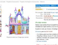Jouet: chateau disney princesse à 89€ le 5 novembre