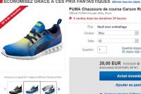 Chaussures running hommes PUMA Carson à 28€