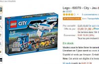 Jouet : transporteur d’avion lego city à 32€