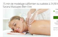 Lyon : massage de 75mn à moins de 25€