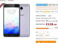 Bon plan smartphone : MEIZU M3 NOTE 32go à 136€