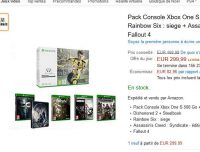 Bon plan console xbox one s : la console + 5 jeux à 299€