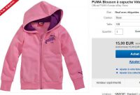 Sweat à capuche Puma pour femmes à 15€