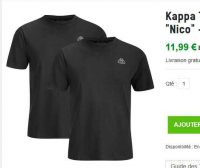 11€ les deux tee shirts kappa (en taille L)