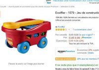 Mega affaire jouet: chariot à tirer ecoiffier avec 60 briques à moins de 7€