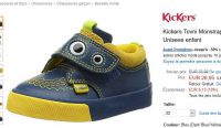 Chaussures petits enfants Kickers Monstrap à 26.95€