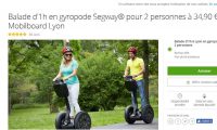 Lyon : 35€ la balade d’une heure en giropode pour deux personnes