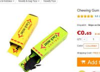 Pas cher : 0.65€ le paquet de cheving gums farce et attrape